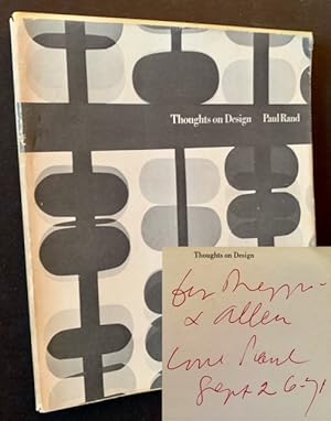 Imagen del vendedor de Thoughts on Design (Signed by Paul Rand) a la venta por APPLEDORE BOOKS, ABAA