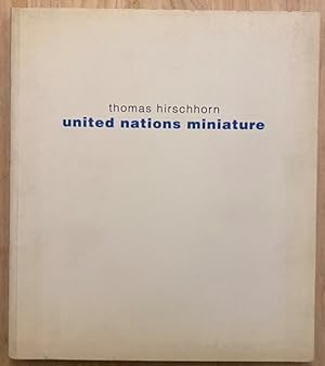 Imagen del vendedor de Thomas Hirschhorn. United Nations Miniature a la venta por Largine