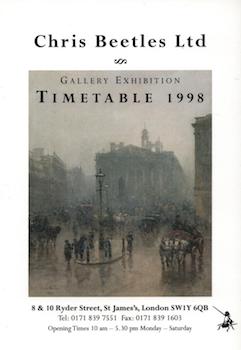 Image du vendeur pour Chris Beetles Ltd: Gallery Exhibition Timetable 1998. (Exhibitions timetable for 1998.) mis en vente par Wittenborn Art Books