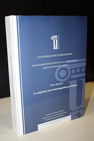 Immagine del venditore per La epiplesis en la historiografa grecolatina.- Universidad de Extremadura. venduto da MUNDUS LIBRI- ANA FORTES