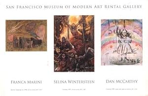 Franca Marini, Selina Wintersteen, Dan McCarthy. (Postcard for exhibition at San Francisco Museum...