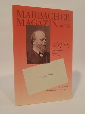 Bild des Verkufers fr Ludwig Pfau [Neubuch] Ein schwbischer Radikaler. 1821-1894 (Marbacher Magazin 67/1994) zum Verkauf von ANTIQUARIAT Franke BRUDDENBOOKS