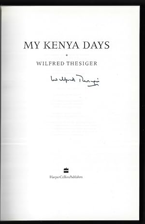 My Kenya Days (SIGNED FIRST EDITION)