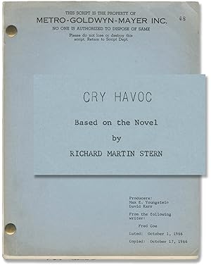 Bild des Verkufers fr Cry Havoc (Original screenplay for an unproduced film) zum Verkauf von Royal Books, Inc., ABAA