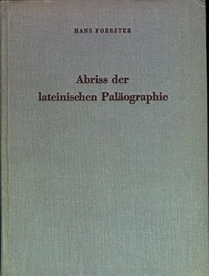 Seller image for Abriss der lateinischen Palographie for sale by books4less (Versandantiquariat Petra Gros GmbH & Co. KG)