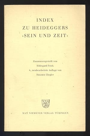 Immagine del venditore per Index zu Heideggers "Sein und Zeit". Zusammengestellt von Hildegard Feick. venduto da Versandantiquariat Markus Schlereth