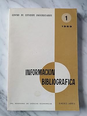 Información bibliográfica del Seminario de Ciencias Económicas, Centro de Estudios Universitarios...