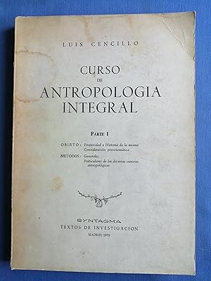 Curso de antropología integral. Parte I