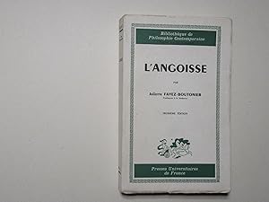 Seller image for L' Angoisse for sale by Aux ftiches