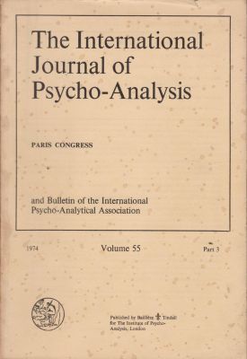 Bild des Verkufers fr The International Journal of Psycho-Analysis, Volume 55, part 3 zum Verkauf von Robinson Street Books, IOBA