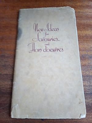 Imagen del vendedor de New Ideas for Savouries and Hors d'oeuvres a la venta por Brazenhead Ltd