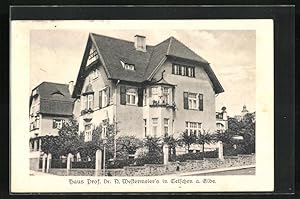 Ansichtskarte Tetschen-Bodenbach / Decin, Haus des Prof. Dr. Westermeier