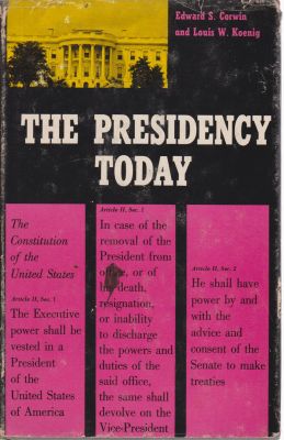 Bild des Verkufers fr The Presidency Today zum Verkauf von Robinson Street Books, IOBA
