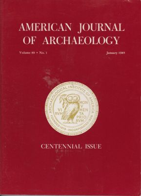 Bild des Verkufers fr American Journal of Archaeology, Volume 89, No. 1, January 1985 zum Verkauf von Robinson Street Books, IOBA