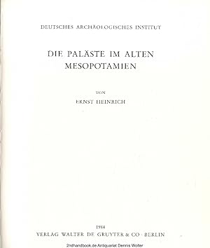 Image du vendeur pour Die Palste im alten Mesopotamien mis en vente par Dennis Wolter