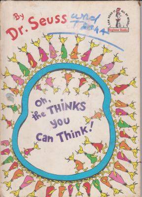 Bild des Verkufers fr Oh, the Thinks you can Think! zum Verkauf von Robinson Street Books, IOBA