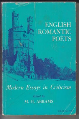 Bild des Verkufers fr English Romantic Poets: Modern Essays in Criticism zum Verkauf von Robinson Street Books, IOBA