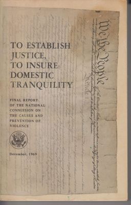 Seller image for To Establish Justice, To Insure Domestic Tranquility, December 1969 for sale by Robinson Street Books, IOBA