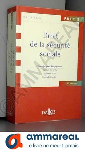 Seller image for Droit de la securit sociale for sale by Ammareal