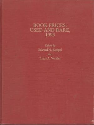 Bild des Verkufers fr Book Prices: Used and Rare, 1996 zum Verkauf von Robinson Street Books, IOBA