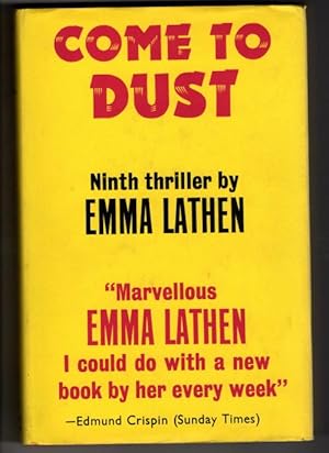 Bild des Verkufers fr Come to Dust by Emma Lathen (First UK Edition) Gollancz File Copy zum Verkauf von Heartwood Books and Art