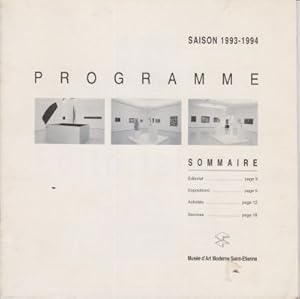 Seller image for Saison, Programme, 1993-1994, for sale by Robinson Street Books, IOBA