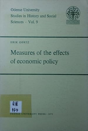 Bild des Verkufers fr Measures of the effects of economic policy. zum Verkauf von Antiquariat Bookfarm