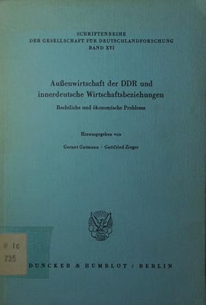 Immagine del venditore per Auenwirtschaft der DDR und innerdeutsche Wirtschaftsbeziehungen. rechtliche und konomische Probleme. venduto da Antiquariat Bookfarm