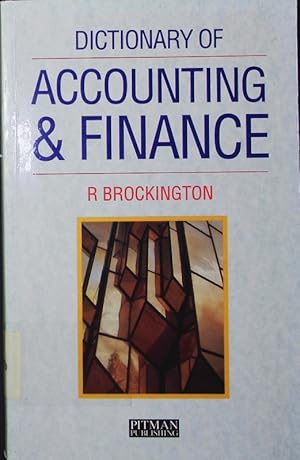 Dictionary of accounting and finance.