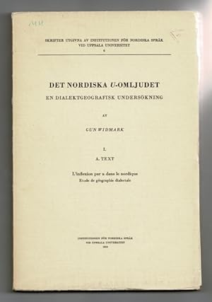 Seller image for Det nordiska U-omljudet en dialektgeografisk undersokning for sale by Rulon-Miller Books (ABAA / ILAB)