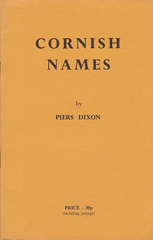 Seller image for Cornish Names for sale by timkcbooks (Member of Booksellers Association)