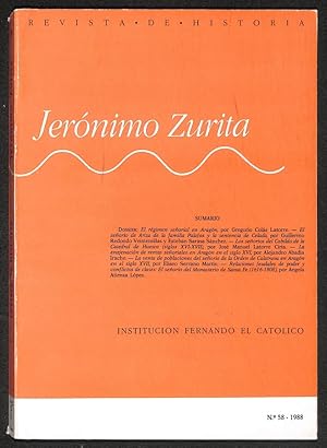 Imagen del vendedor de Revista de historia. Jernimo Zurita, 58. a la venta por Els llibres de la Vallrovira