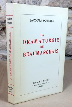 Image du vendeur pour La dramaturgie de Beaumarchais. mis en vente par Latulu