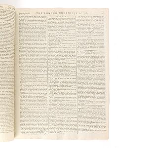 LAWS OF THE GAME in The London Chronicle. No 5119, Saturday, July 25 to Tuesday July 28, 1789