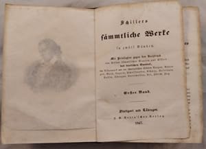 Schiller sämtliche Werke, Konvolut von 12 Bänden [6 Bücher]. Mit Privilegien gegen Nachdruck, Aus...