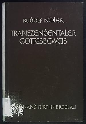 Seller image for Transzendentaler Gottesbeweis. for sale by books4less (Versandantiquariat Petra Gros GmbH & Co. KG)
