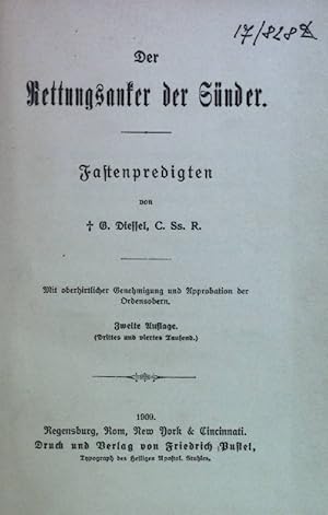 Bild des Verkufers fr Der Rettungsanker der Snder. zum Verkauf von books4less (Versandantiquariat Petra Gros GmbH & Co. KG)