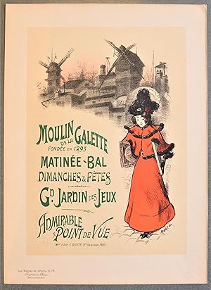 Affiche pour le Moulin de la Galette. Paris, 1896.