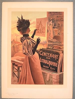 Affiche pour l'Exposition du Centenaire de la Lithographie. Paris, 1895.
