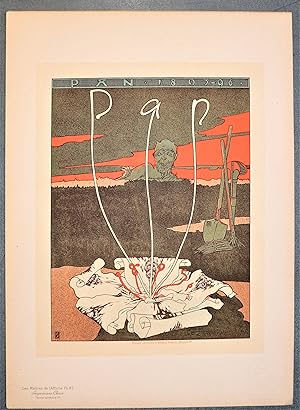Affiche allemande pour la Revue Artistique Pan. Berlin, 1895.