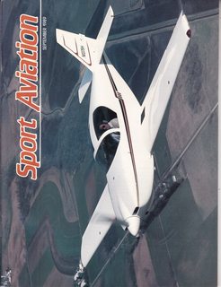 Sport Aviation Magazine, September, 1989