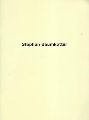 Imagen del vendedor de Stephan Baumktter Sonderdruck aus: Kunstforum Band 142, Dezember 1998 a la venta por Antiquariat Lcke, Einzelunternehmung