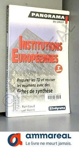 Seller image for Institutions europennes et principes gnraux de droit europen for sale by Ammareal