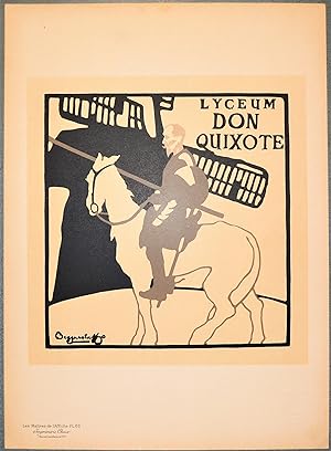 Affiche anglaise pour le Théâtre Lyceum, Don Quixote. 1896.