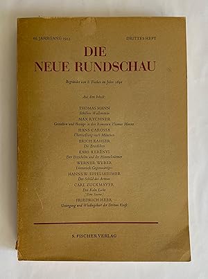 Schillers Wallenstein. In: "Die Neue Rundschau".