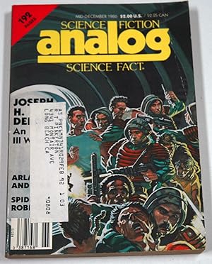 Bild des Verkäufers für Analog Science Fiction and Fact, Mid-December 1986 (Volume CVI, No. 13) zum Verkauf von Preferred Books