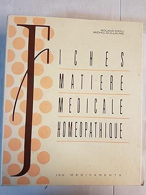 Fiches Matière Médicale Homéopathique