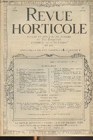 Bild des Verkufers fr LA REVUE HORTICOLE 1925 N 14 - 16 fvrier - H. Martinet, F. Lesourd : Chronique horticole - G. Bellair : Faits et commentaires : les obtenteurs - V. Enfer : Taille du groseillier  grappes  fruits blancs et du cassis - G. Butel : Germinations aseptiques zum Verkauf von Le-Livre