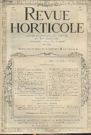 Bild des Verkufers fr LA REVUE HORTICOLE 1925 N 19 - 16 juillet - H. Martinet, F. Lesourd : Chronique horticole - G. Bellair : Faits et commentaires : un musum des roses - F. Lesourd : Une exposition de pos de senteur  Rouen : innovations dans la culture - M. Faure-Laurent zum Verkauf von Le-Livre