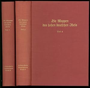 Image du vendeur pour Die Wappen des hohen deutschen Adels. 2 Bnde. J. Siebmacher's groes Wappenbuch. Band 3 und 4. mis en vente par Antiquariat Lenzen